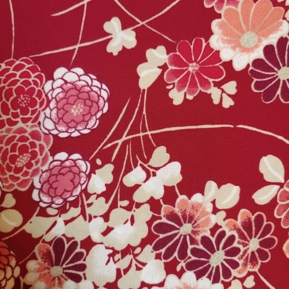 Midi Skirt Pink Floral Printed Softly Pleated - Picture 4 of 5